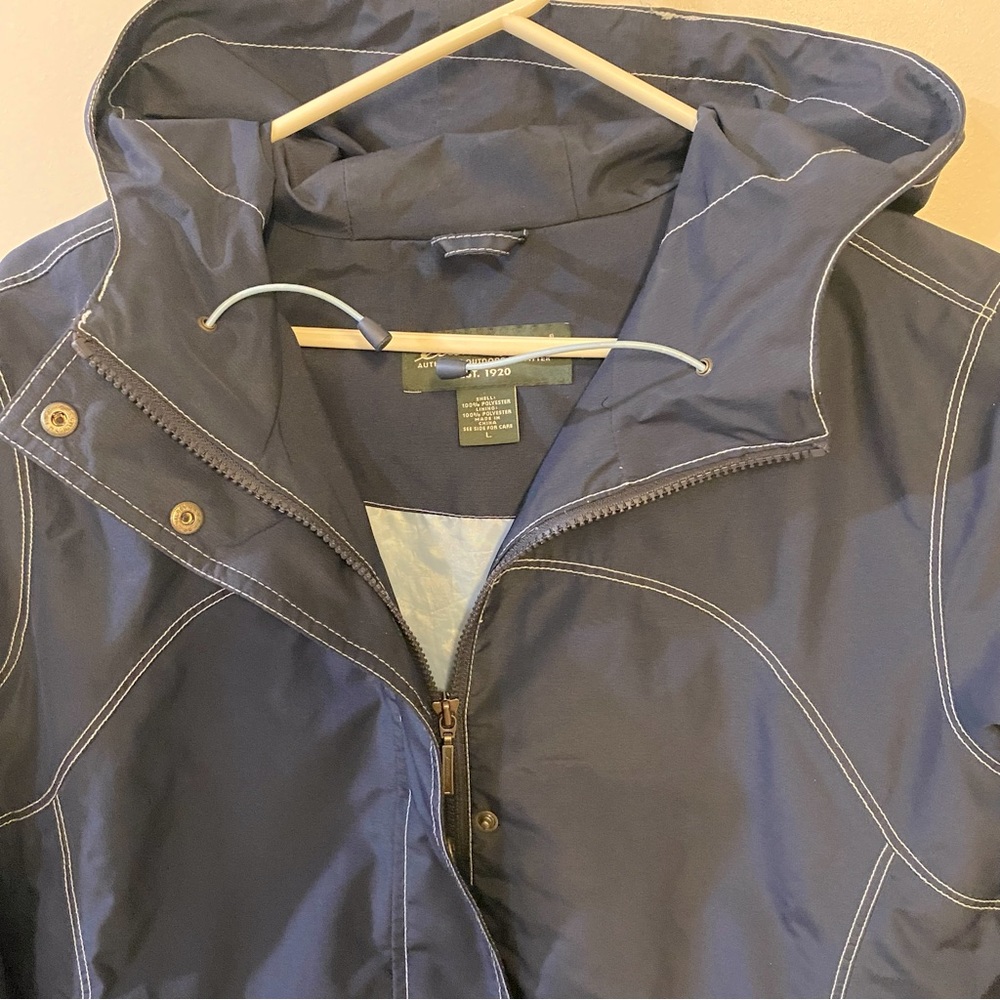 Eddie Bauer Hooded Rain Jacket M - Picture 2 of 6
